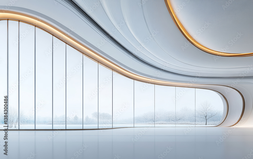 Obraz premium Minimalist modern architecture and spatial structure 