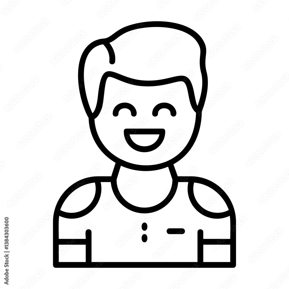 Enthusiasm Outline Style Emotion Icon Enthusiasm Outline Style Emotion Icon