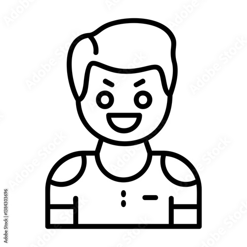 Pride Outline Style Emotion Icon