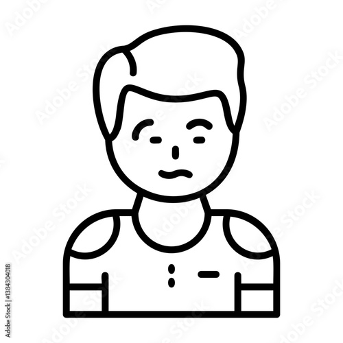 Intrigue Outline Style Emotion Icon