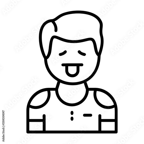 Aversion Outline Style Emotion Icon