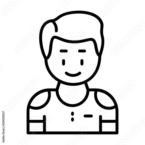 Satisfaction Outline Style Emotion Icon