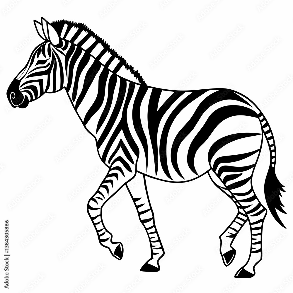 Obraz premium zebra vector illustration