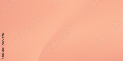 Nude gradient. Abstract light peach, pink color vector banner. Blurred light fresh orange gradient background.