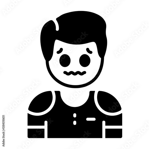 Disgust Solid Style Emotion Icon