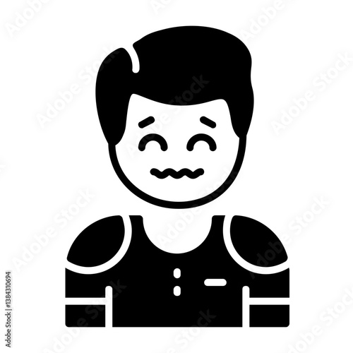 Anxiety Solid Style Emotion Icon
