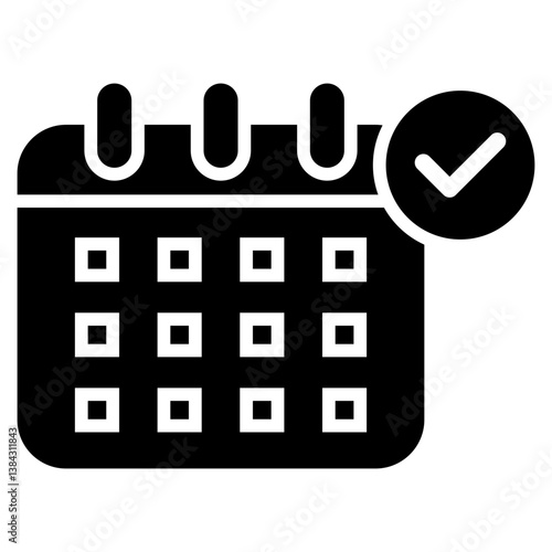 Online Learning Glyph Black Icon