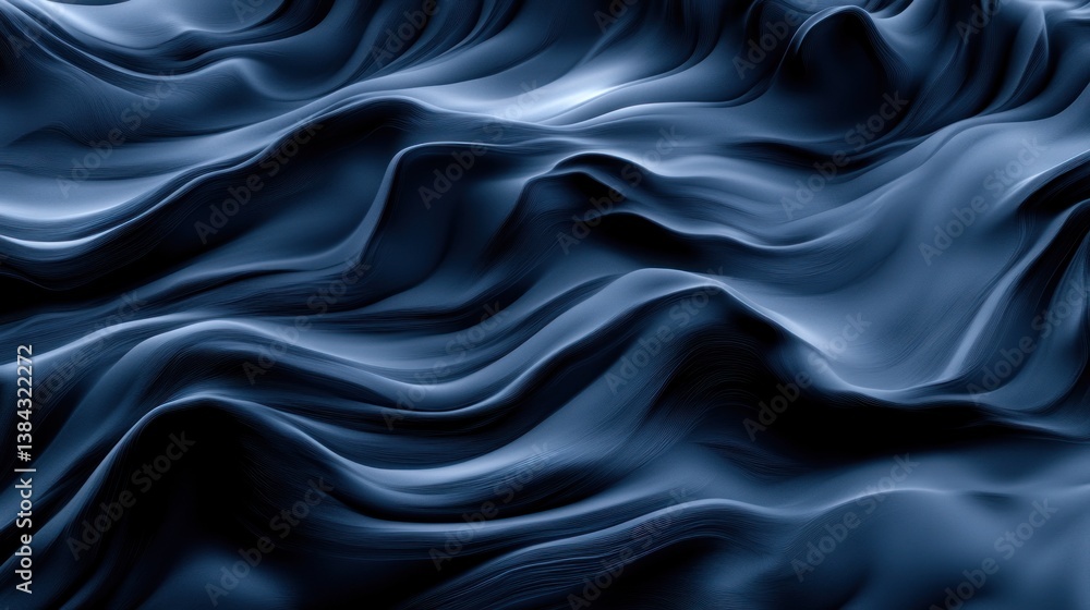 Abstract Flowing Dark Blue Ripples Abstract Flowing Dark Blue Ripples