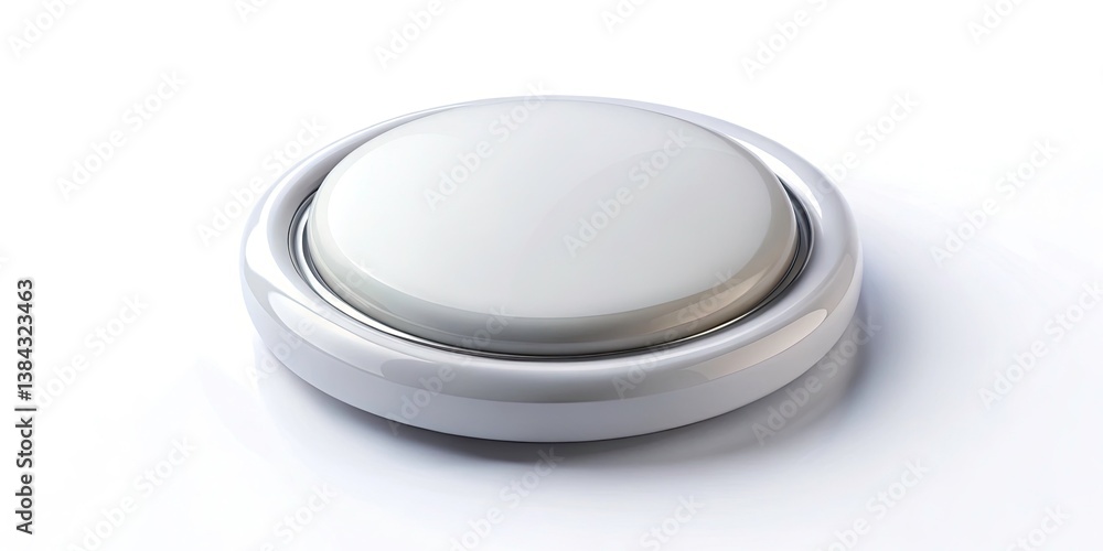 3D Round Button, White Background, Light Effect, Minimalist Design, Abstract Sphere, Glossy Button, Realistic 3D Render, Circular Button, White Button, Product Mockup 3D Round Button, White Background, Light Effect, Minimalist Design, Abstract Sphere, Glossy Button, Realistic 3D Render, Circular Button, White Button, Product Mockup