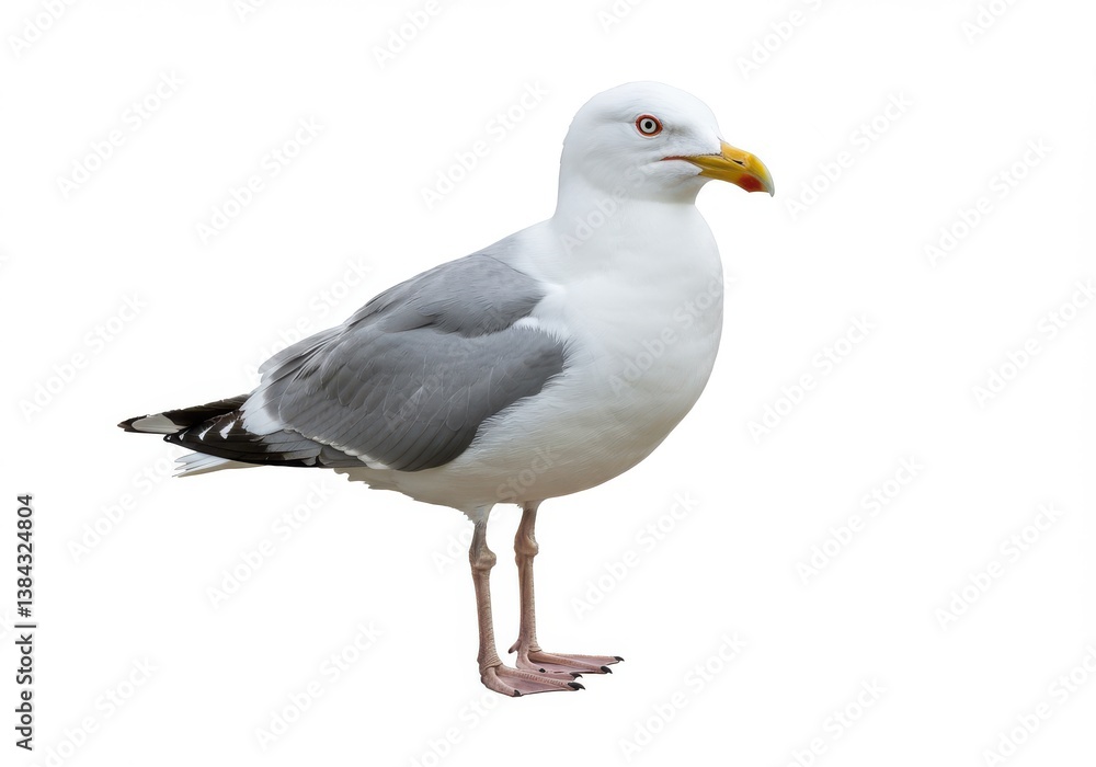 Seagull portrait white feathers yellow Seagull portrait white feathers yellow