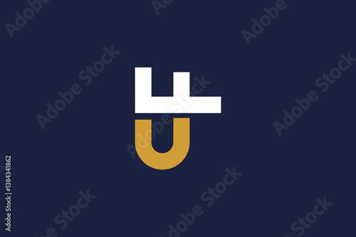 letter fu logo icon  vector design template  concept