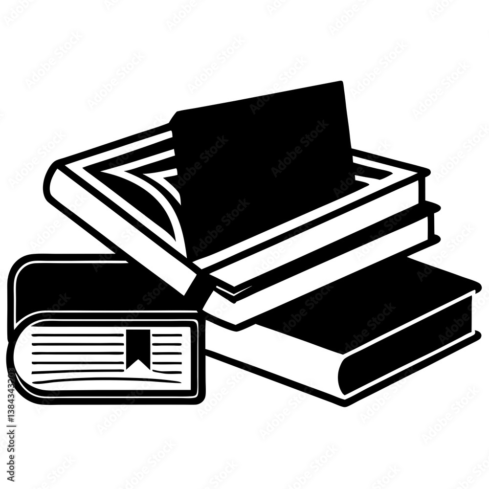 black and white books