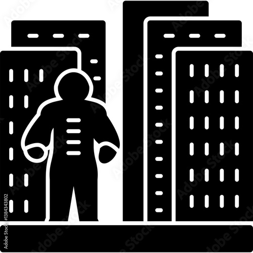 Urban City Man Icon