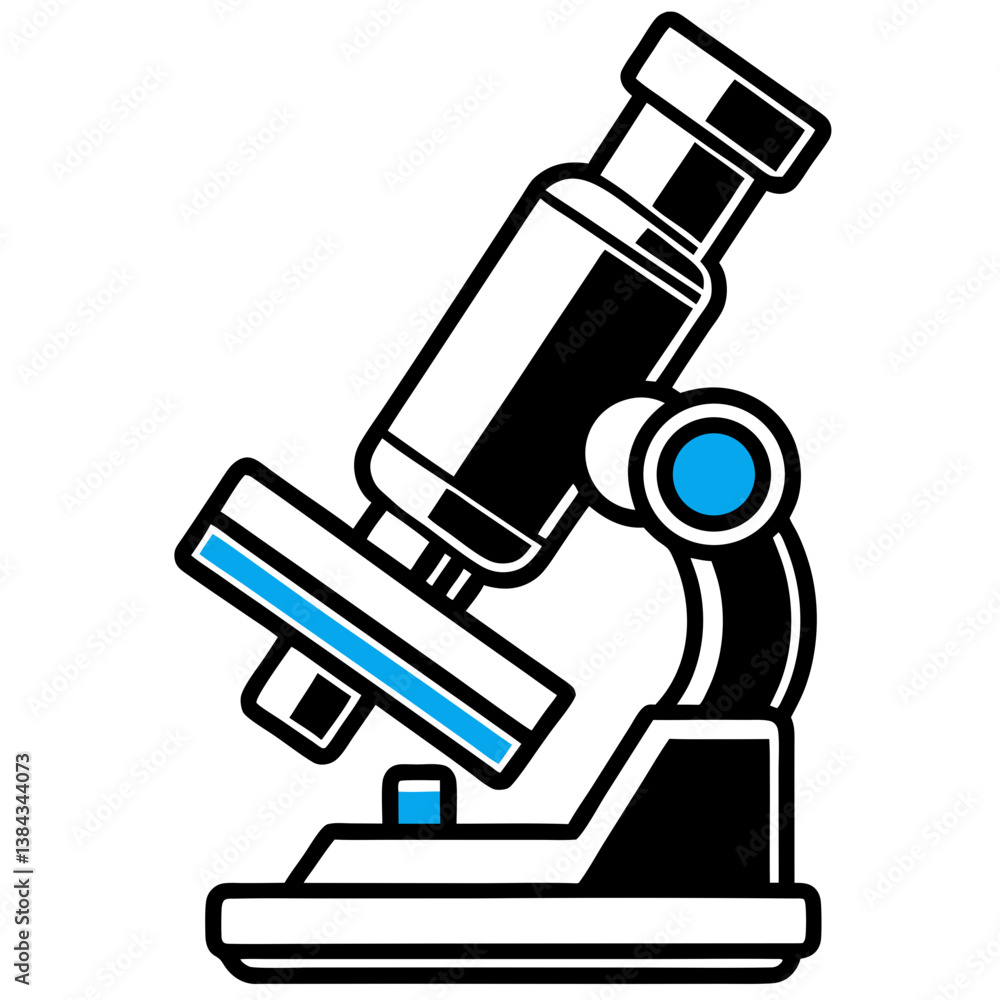 vector illustration of microscope vector illustration of microscope