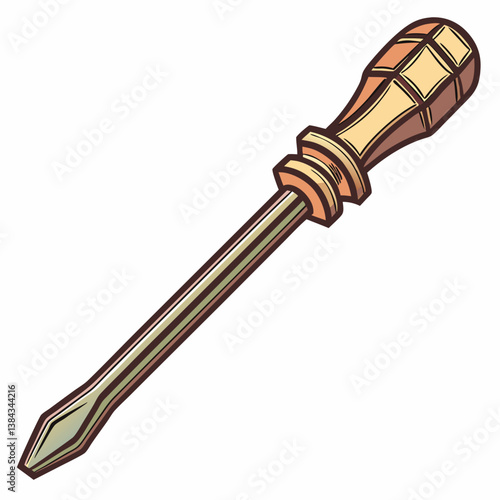 chisel isolated on white background