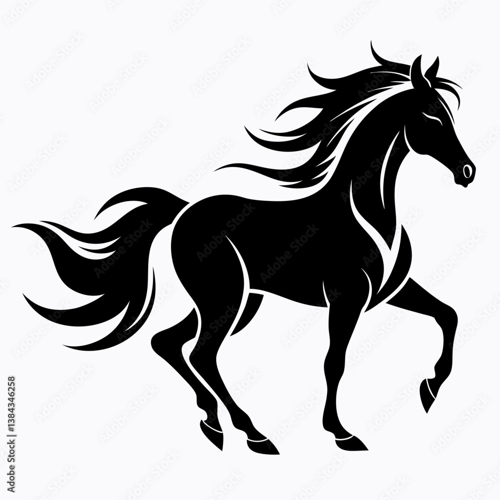 Obraz premium horse vector illustration