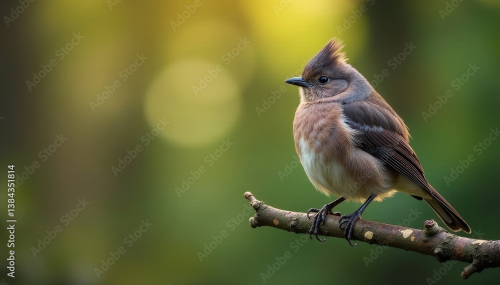 Bird perched on a branch in Scottish woodland, feathers ruffled by wind , kingfisher, branch Bird perched on a branch in Scottish woodland, feathers ruffled by wind , kingfisher, branch