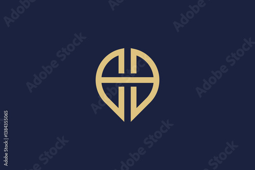 letter bb location logo icon  vector design template  concept