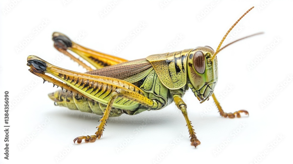 Grasshopper isolated on white background Grasshopper isolated on white background