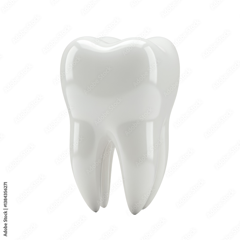 A Detailed 3D Model of a Human Tooth, Pristine White Enamel, Healthy Smile, Oral Hygiene, Dental Care, Tooth Anatomy, Perfect Molar A Detailed 3D Model of a Human Tooth, Pristine White Enamel, Healthy Smile, Oral Hygiene, Dental Care, Tooth Anatomy, Perfect Molar