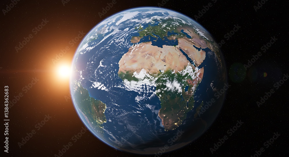 earth globe on black earth globe on black