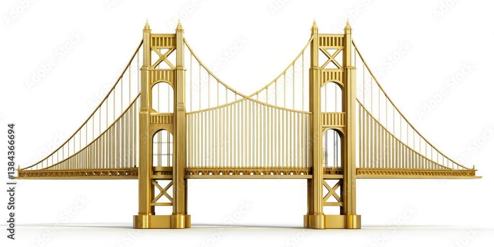 Fototapeta premium Golden Gate Bridge Urban Exploration: Abandoned Industrial Ruins & Majestic Structure Photography