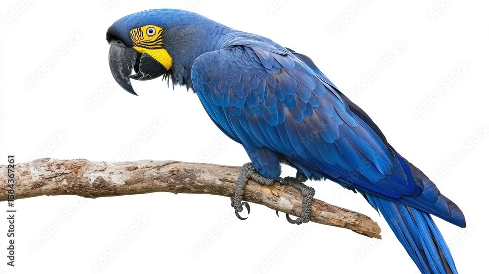 Obraz premium Hyacinth Macaw isolated on white background