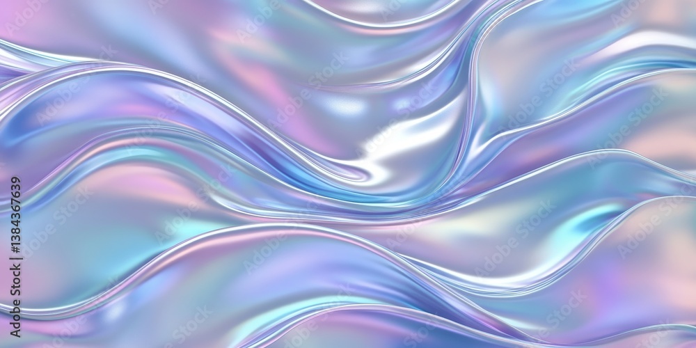 Abstract iridescent liquid waves Abstract iridescent liquid waves
