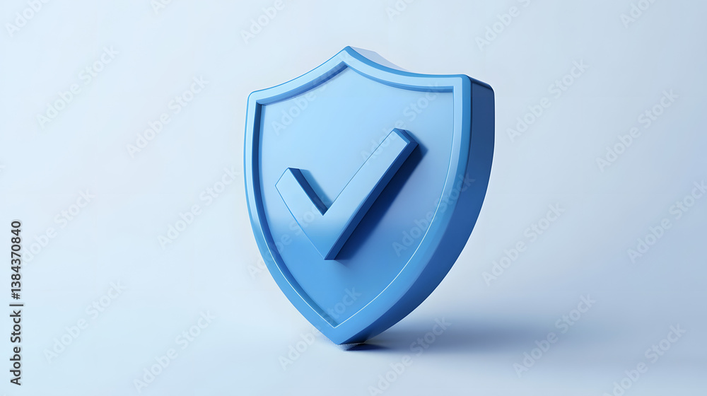 cartoon 3d Icon safety shield check mark perspective . Blue symbol security safety icon. Checkmark in minimalistic style. 3d vector illustration. white background cartoon 3d Icon safety shield check mark perspective . Blue symbol security safety icon. Checkmark in minimalistic style. 3d vector illustration. white background