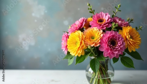 Wallpaper Mural Colorful mix of fresh flowers arranged in a vase, garden, bouquet Torontodigital.ca