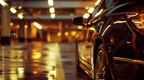 A hotel valet parking a guest's car. stock image, hd quality, natural look,