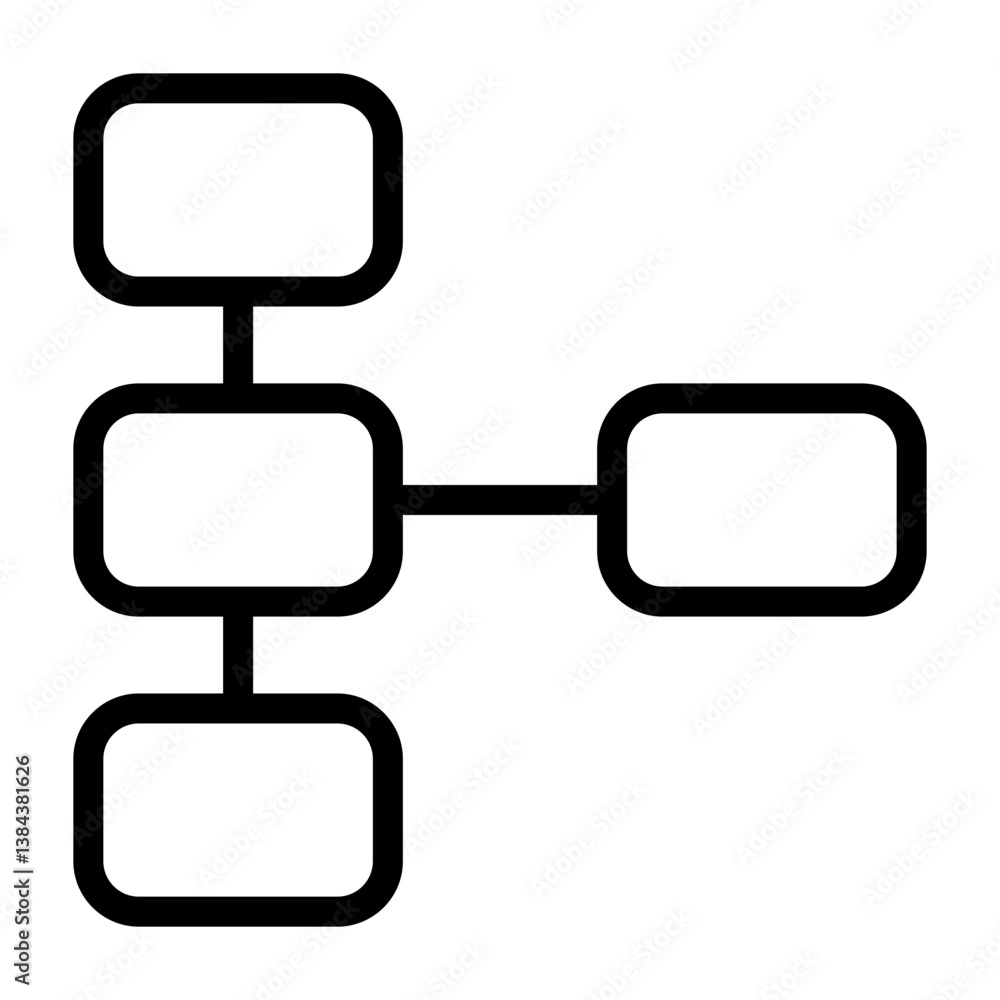 Connection Outline Icon Connection Outline Icon