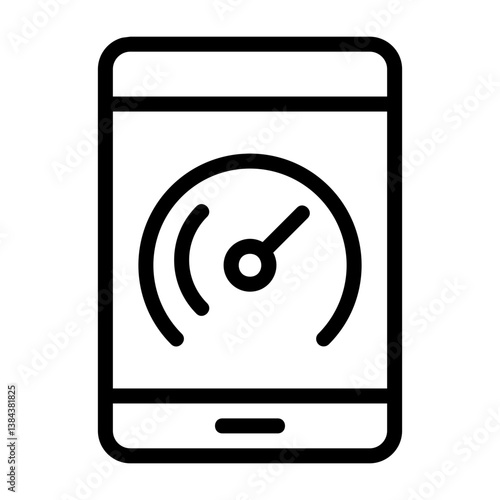 Bandwidth Outline Icon
