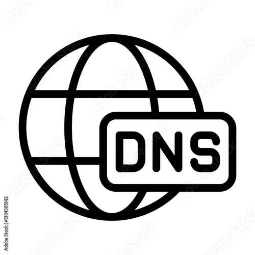 DNS Outline Icon