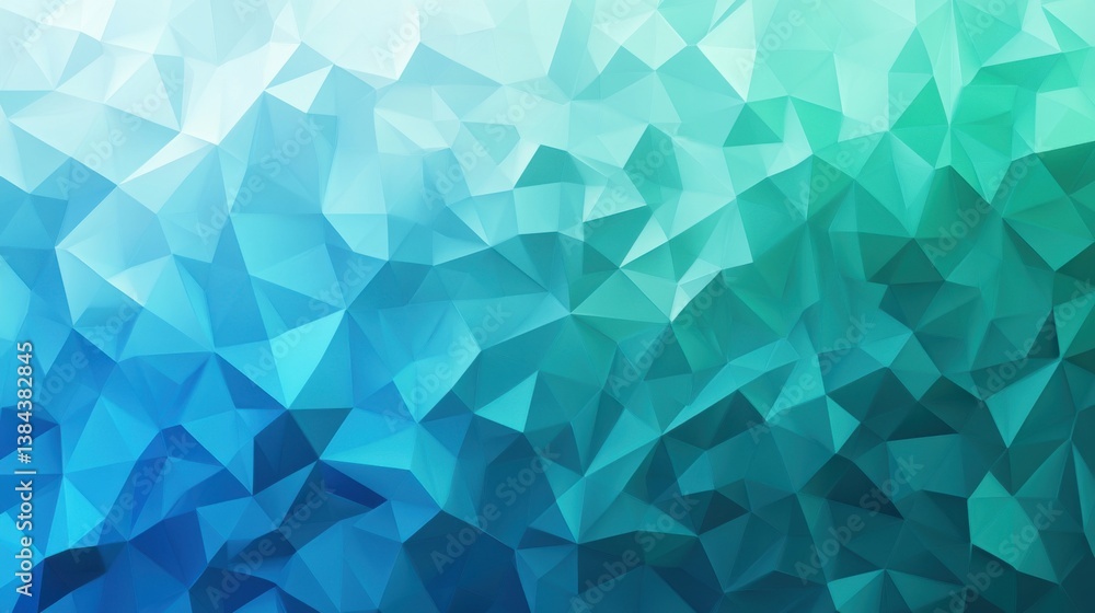Obraz premium An abstract polygonal background with a gradient of electric blue,