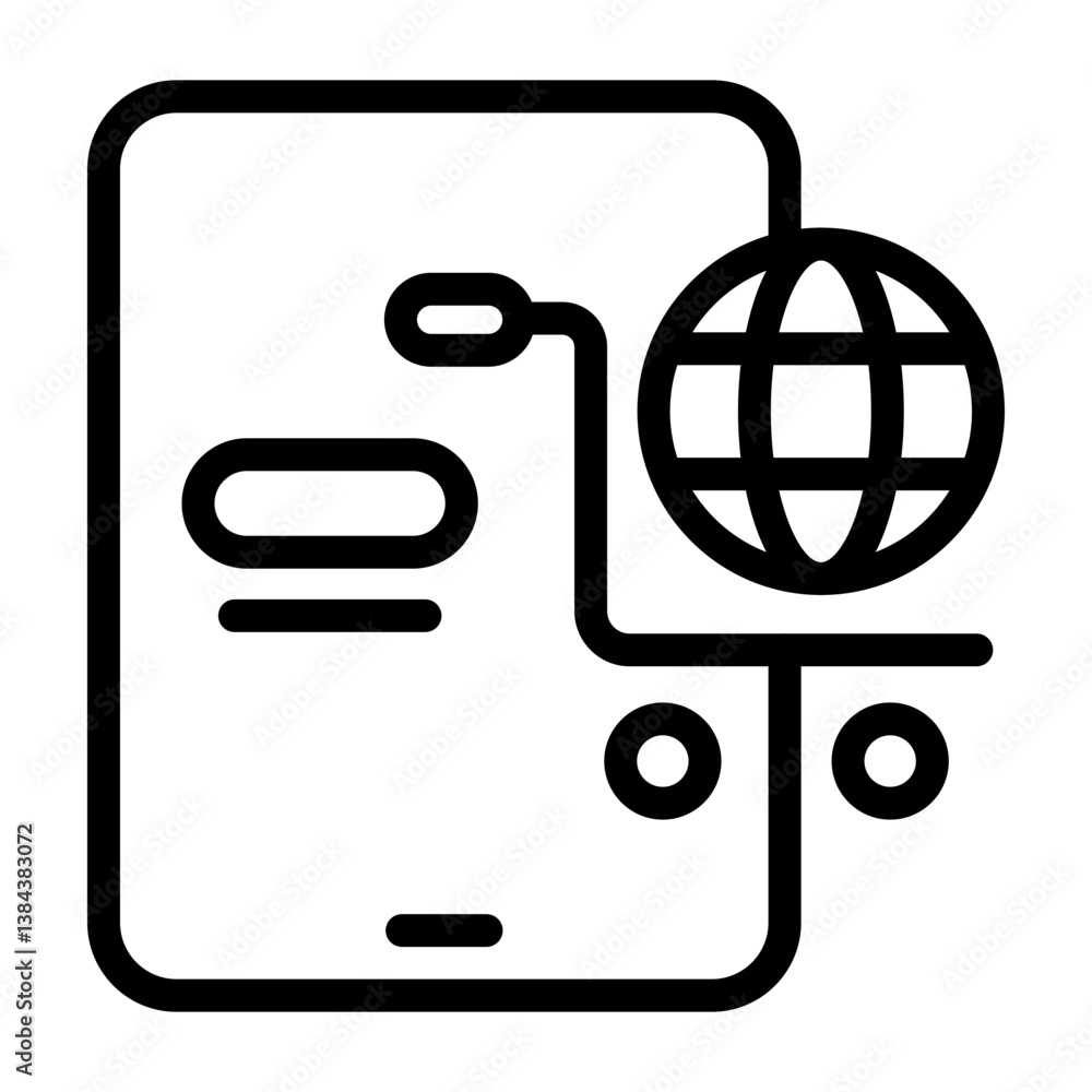 E commerce Outline Icon E commerce Outline Icon