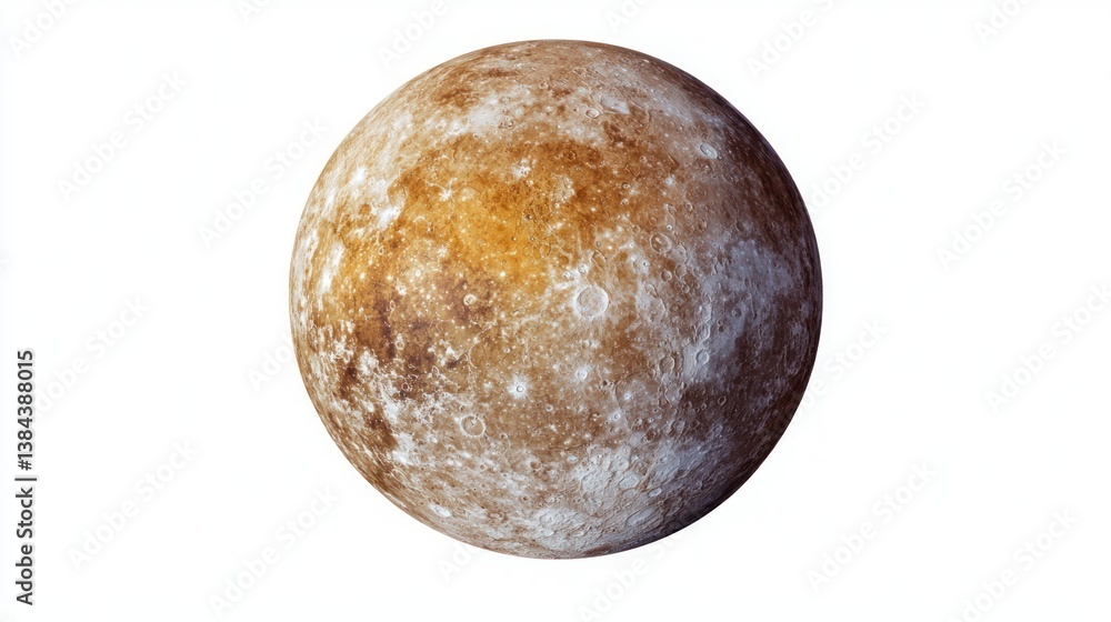 Mercury isolated on white background Mercury isolated on white background