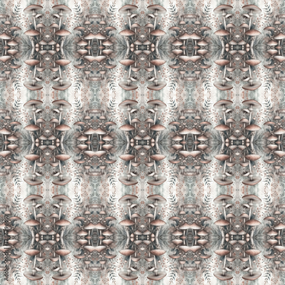 Seamless Magic Mushroom Pattern – Whimsical Psychedelic Textile and Fashion Design Seamless Magic Mushroom Pattern – Whimsical Psychedelic Textile and Fashion Design
