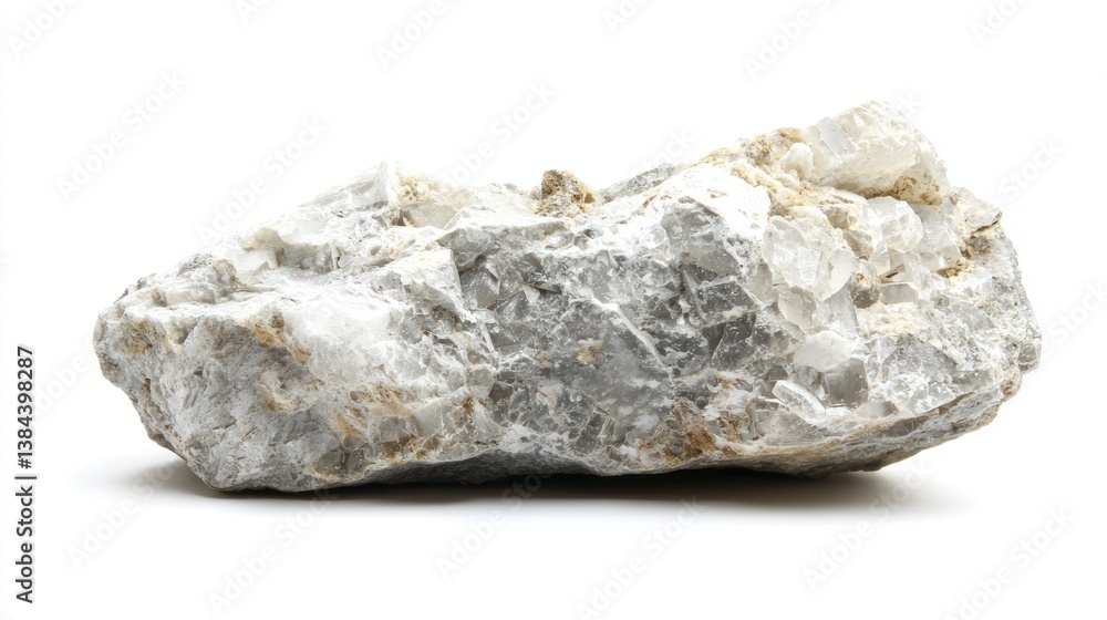 Obraz premium Oolitic Limestone isolated on white background
