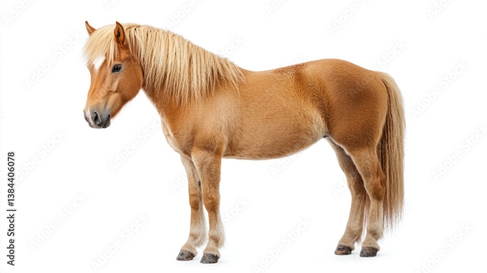 Fototapeta premium Pony isolated on white background