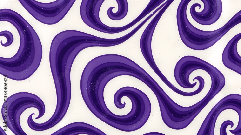 Obraz premium A background of swirling purple shapes over a white backdrop