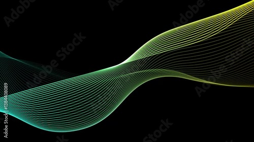 Abstract line background video, flowing lines animation, smooth geometric, creative modern project