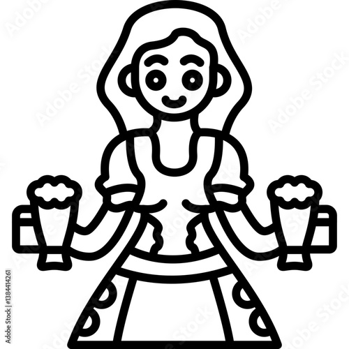 Waitress Icon