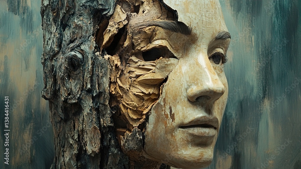 Wooden Face: Nature's Transformation in Art Wooden Face: Nature's Transformation in Art