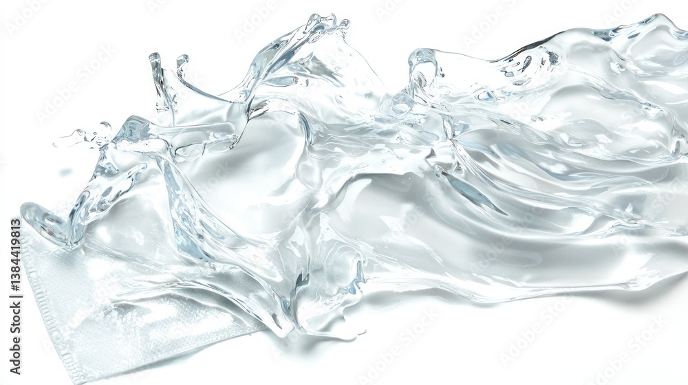 Sheet mask hydration isolated on white background Sheet mask hydration isolated on white background