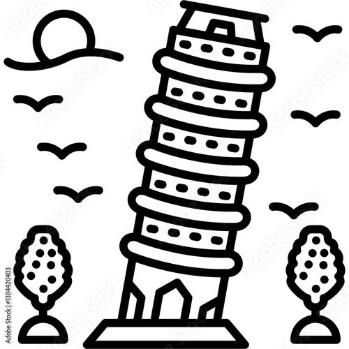 Pisa Tower Icon