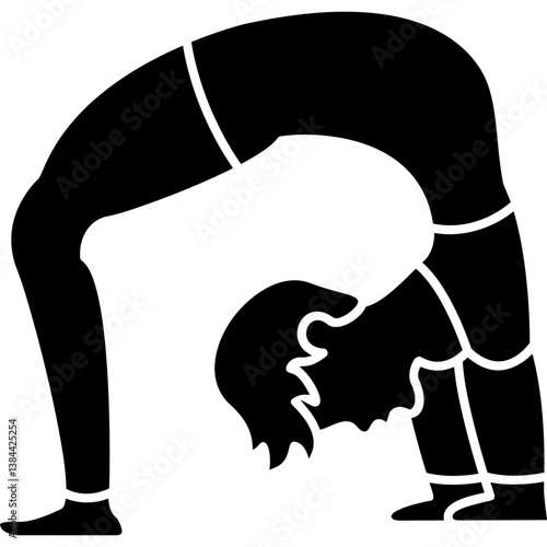 Wheel Pose Icon