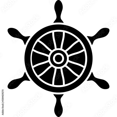 Dharma Wheel Icon