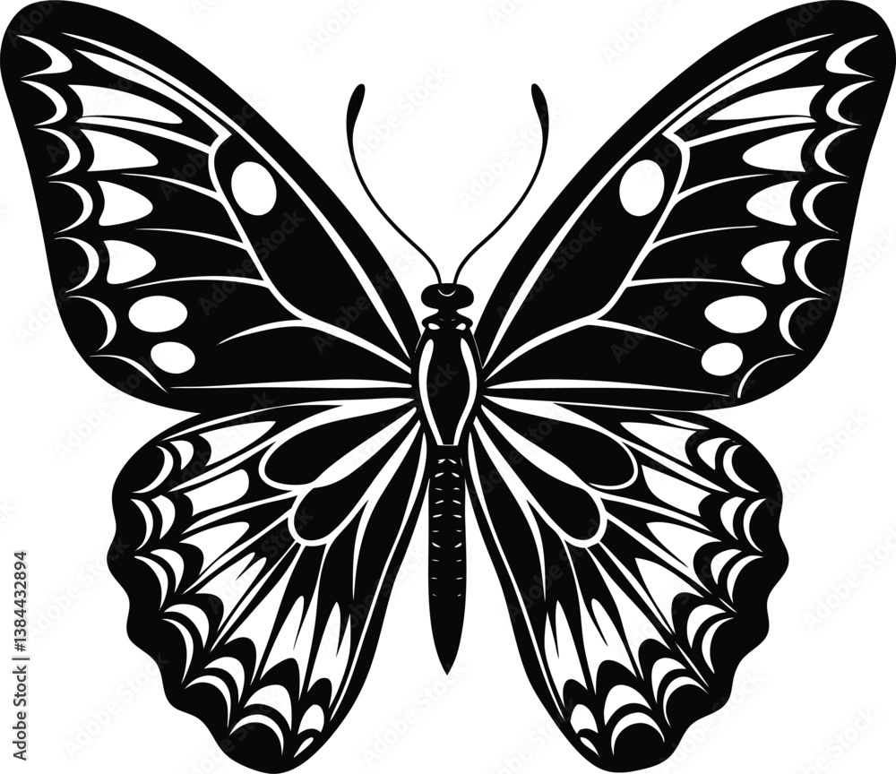 Download a high-quality butterfly vector silhouette with a clean white background. Perfect for design, print, and digital projects. Scalable and ready for instant use. Download a high-quality butterfly vector silhouette with a clean white background. Perfect for design, print, and digital projects. Scalable and ready for instant use.