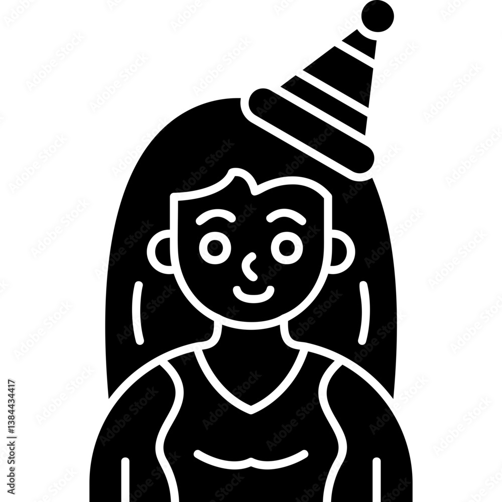 Obraz premium Party Girl Icon